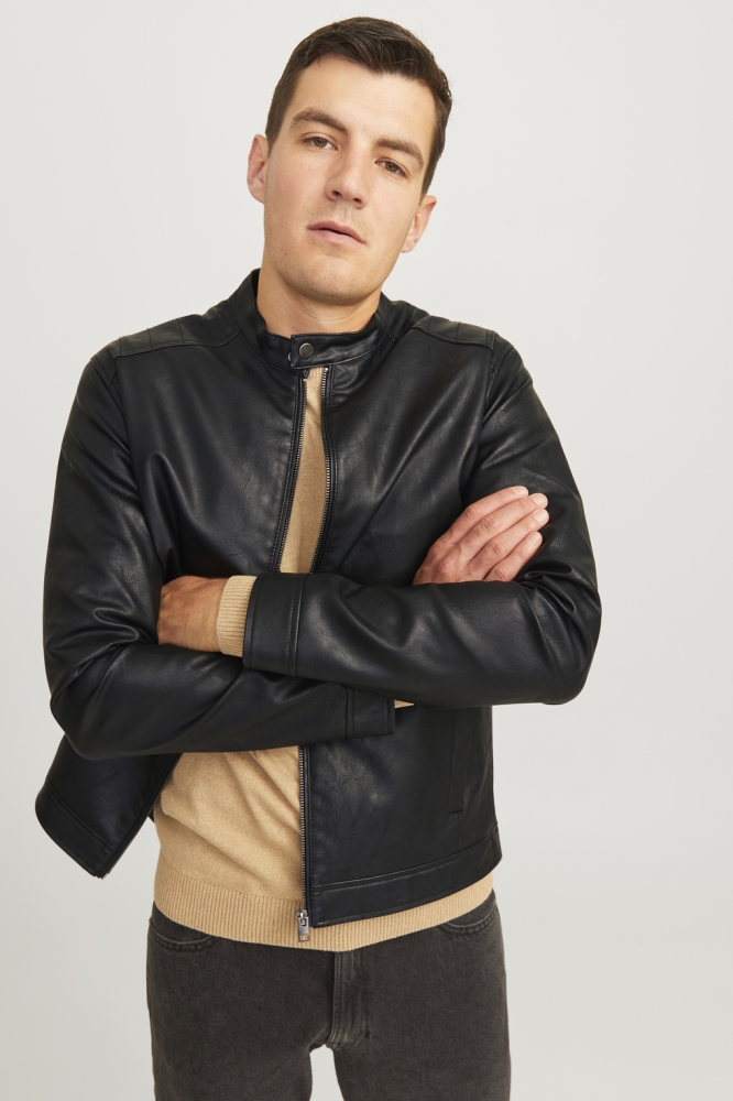 JREBCALEB PU JACKET NOOS 12264054 Black